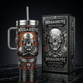 Megadeth 40oz Tumbler with Lid and Straw