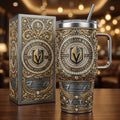 Vegas Golden Knights 40oz Tumbler with Lid and Straw