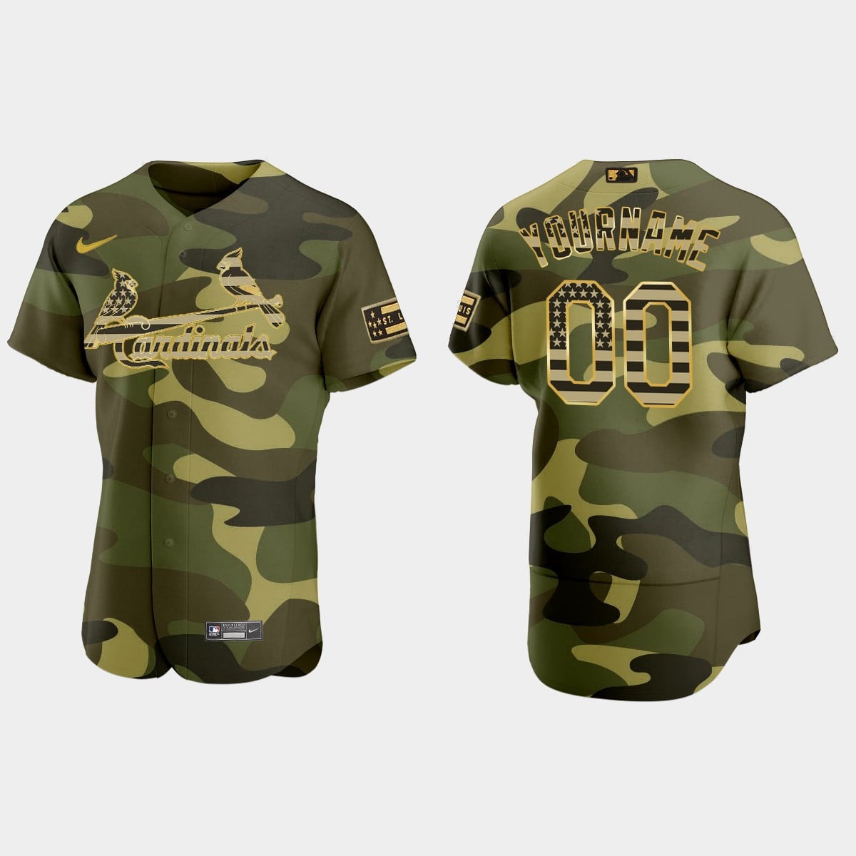 St. Louis Cardinals 2022 Custom Camo Jersey – All Stitched