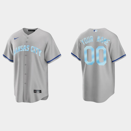 Custom Kansas City Royals 2022 Replica Jersey - Gray