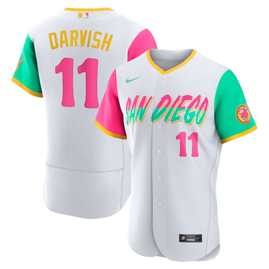 Men's San Diego Padres White 2022 City Connect Player Jersey - All Stitched