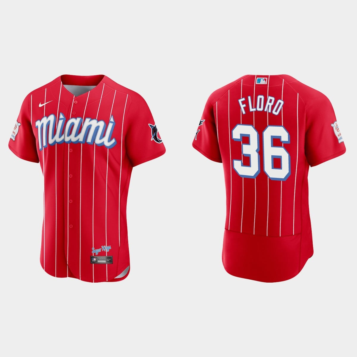 Men's Miami Marlins City Connect Authentic Jersey - All Stitched