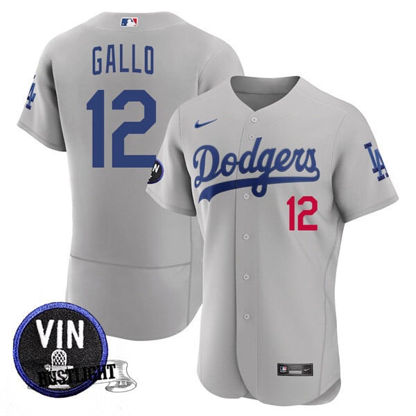 Men’s Los Angeles Dodgers Vin Scully Tribute Flex Base Jersey – All Stitched