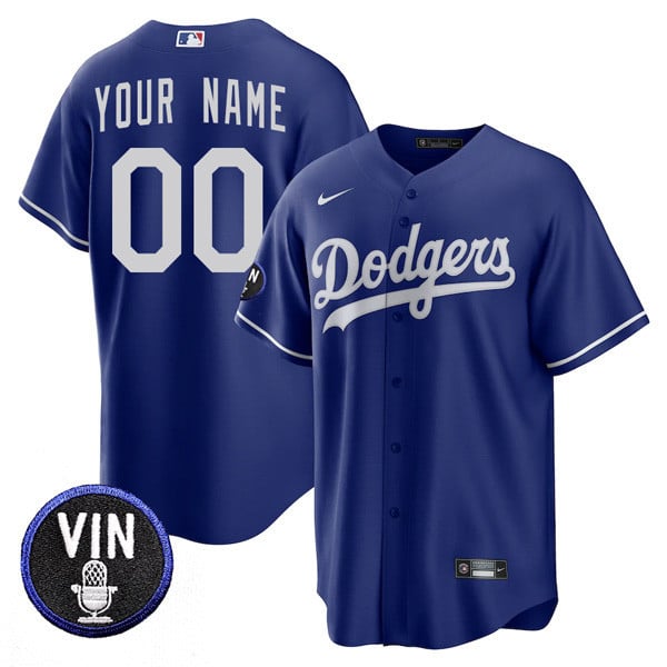 Men's Los Angeles Dodgers Vin Scully Tribute Custom Name and Number Jersey – All Stitched