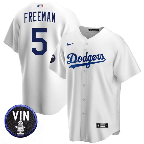 Men’s Los Angeles Dodgers Vin Scully Tribute Cool Base Jersey – All Stitched