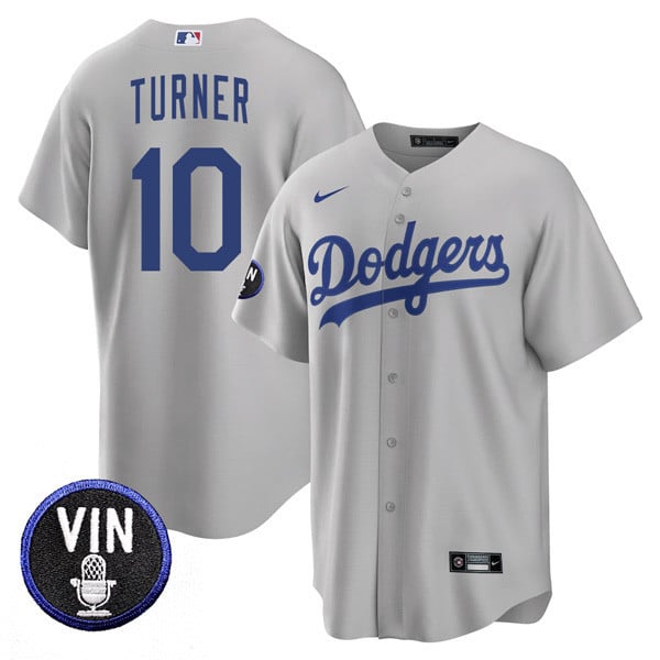 Men’s Los Angeles Dodgers Vin Scully Tribute Cool Base Jersey – All Stitched
