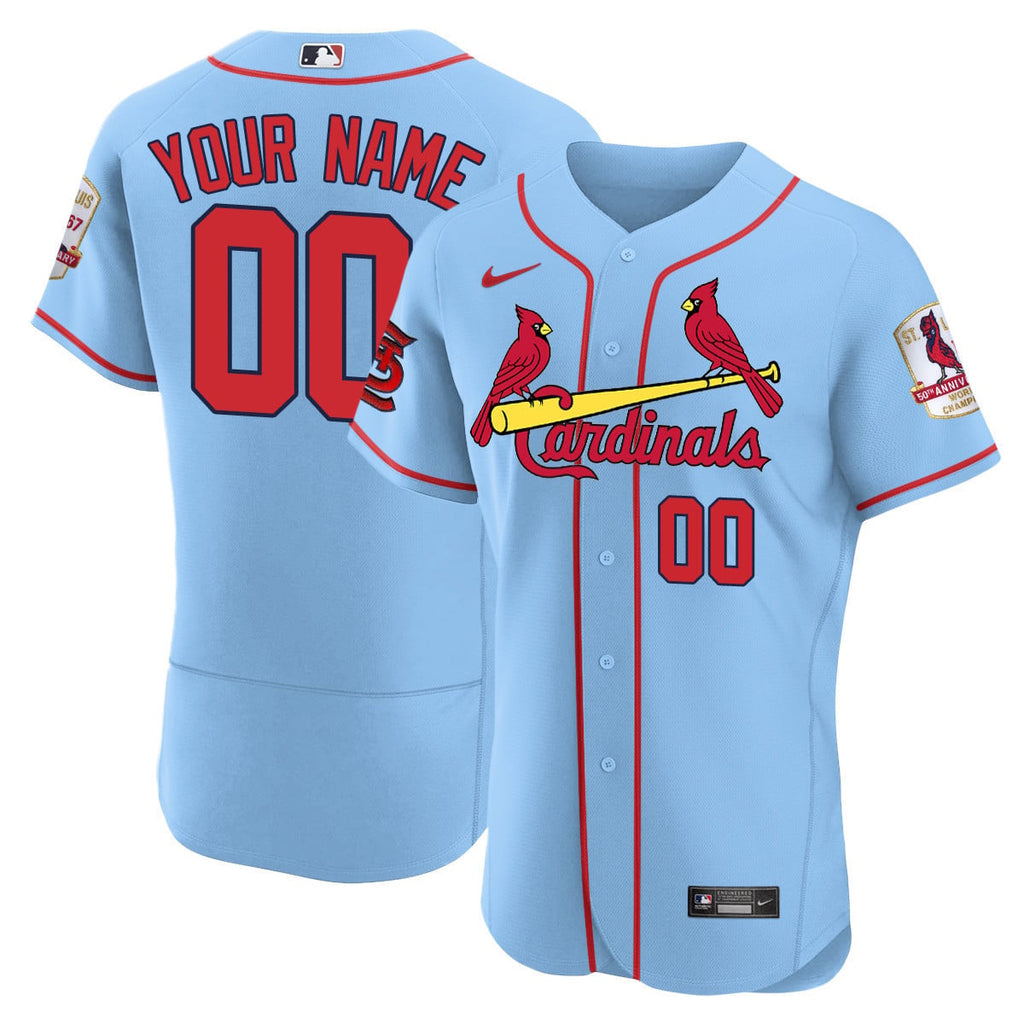 Youth's St. Louis Cardinals Custom 1967 World Series Champions Jersey – All Stitched