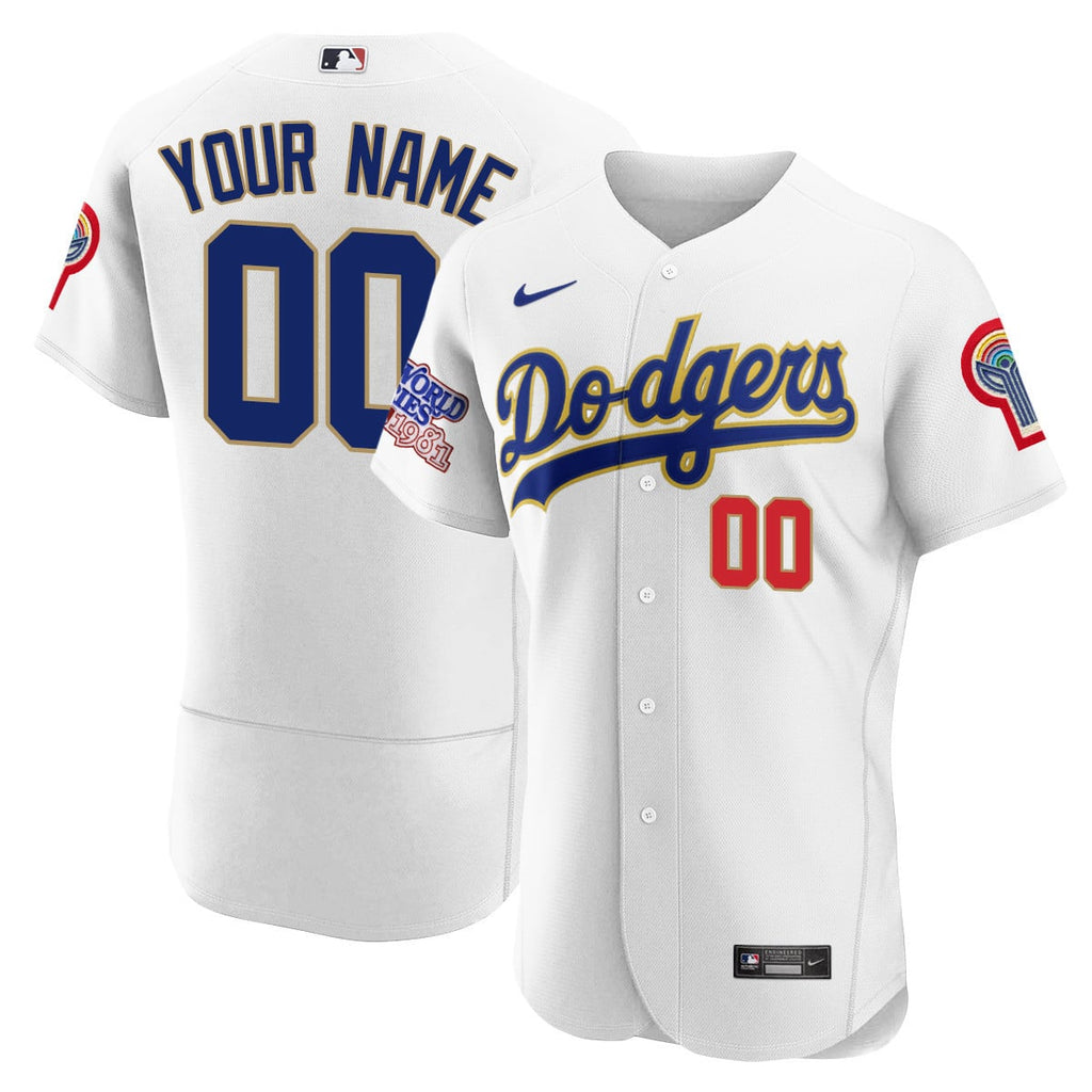 Men's Los Angeles Dodgers Custom 1981 World Series Champions Jersey – All Stitched