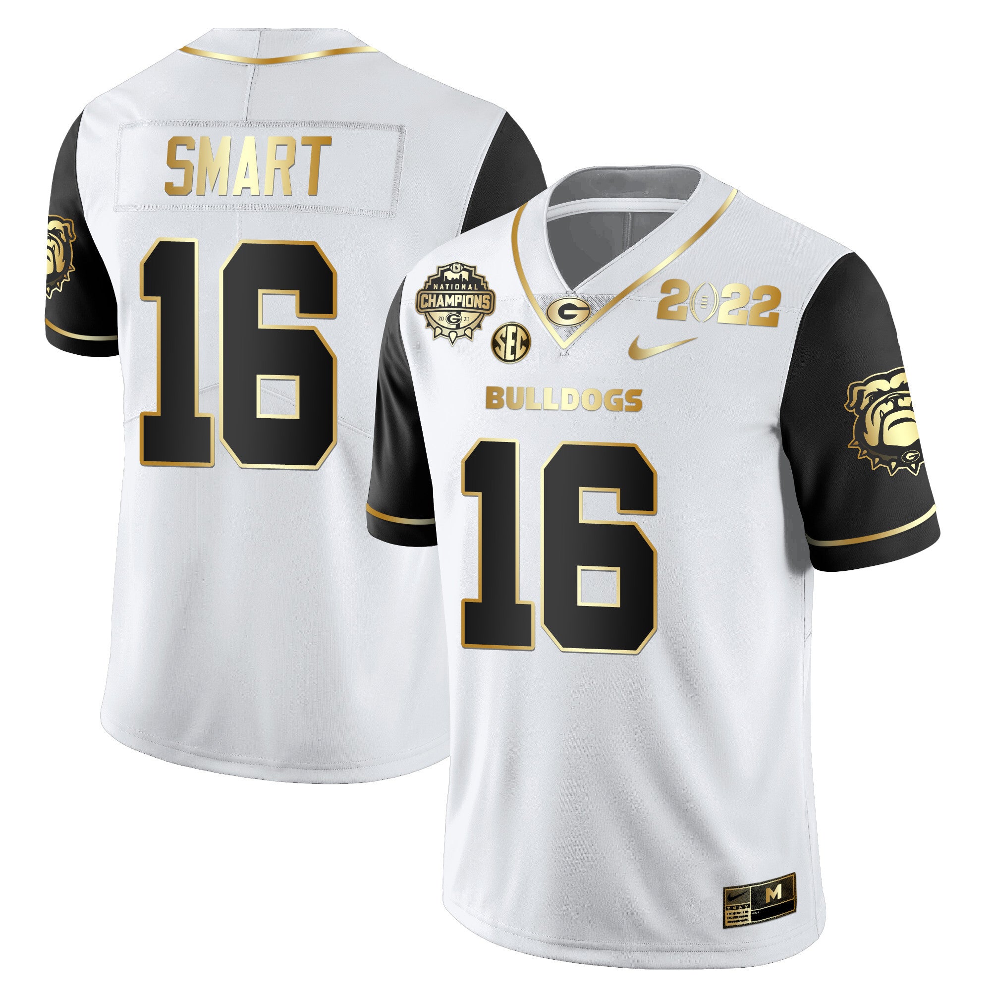 Men's Georgia Bulldogs CFP National Champions Limited Jersey - All Stitched