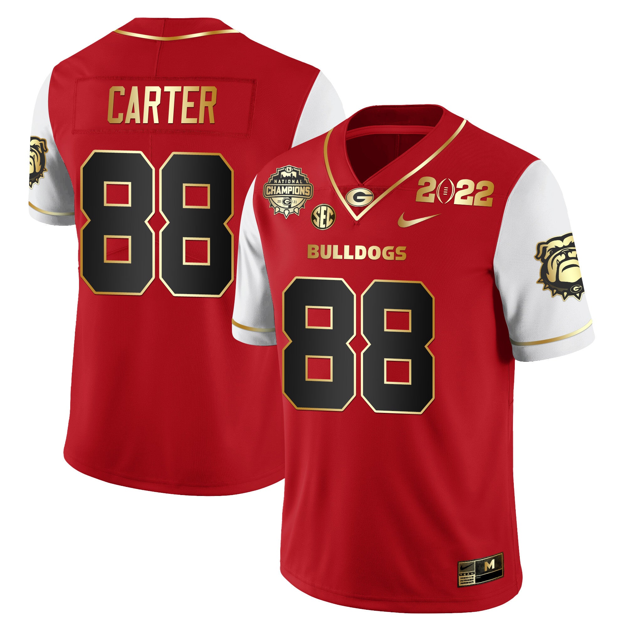 Men's Georgia Bulldogs CFP National Champions Limited Jersey - All Stitched