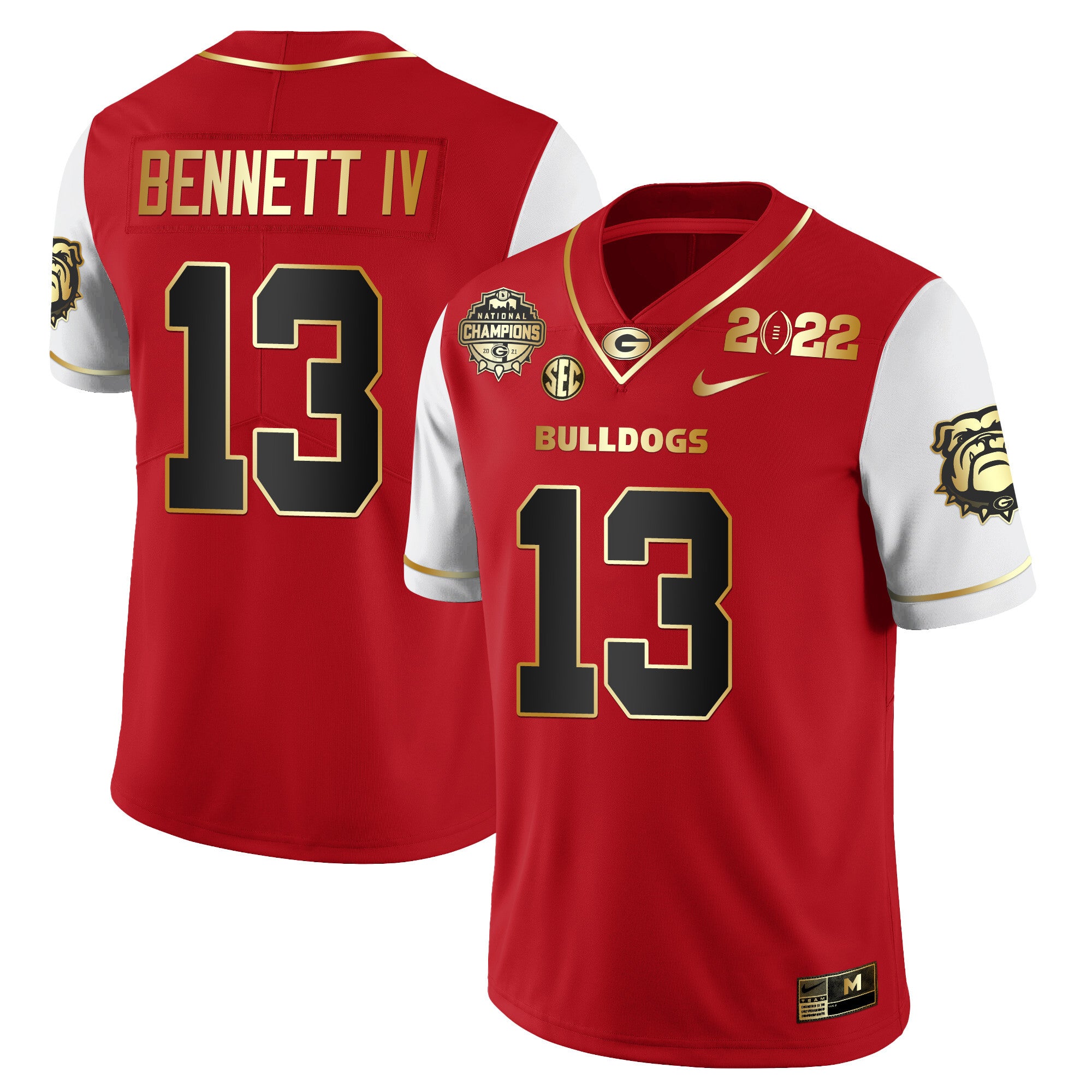 Men's Georgia Bulldogs CFP National Champions Limited Jersey - All Stitched