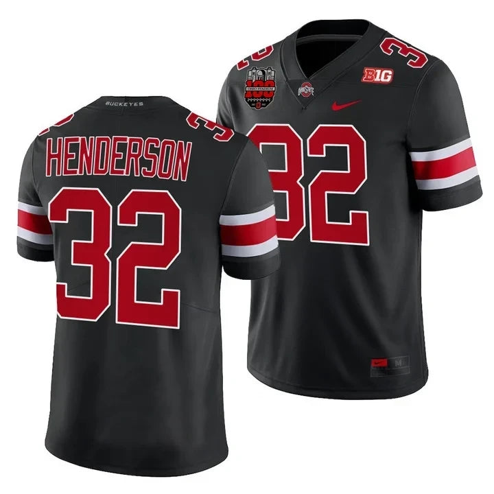 Men's Ohio State Buckeyes Jersey All Stiched - Ohio Stadium’s 100th Anniversary Logo Patch