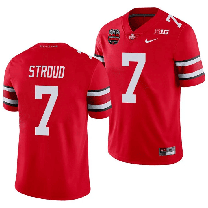 Men's Ohio State Buckeyes Jersey All Stiched - Ohio Stadium’s 100th Anniversary Logo Patch