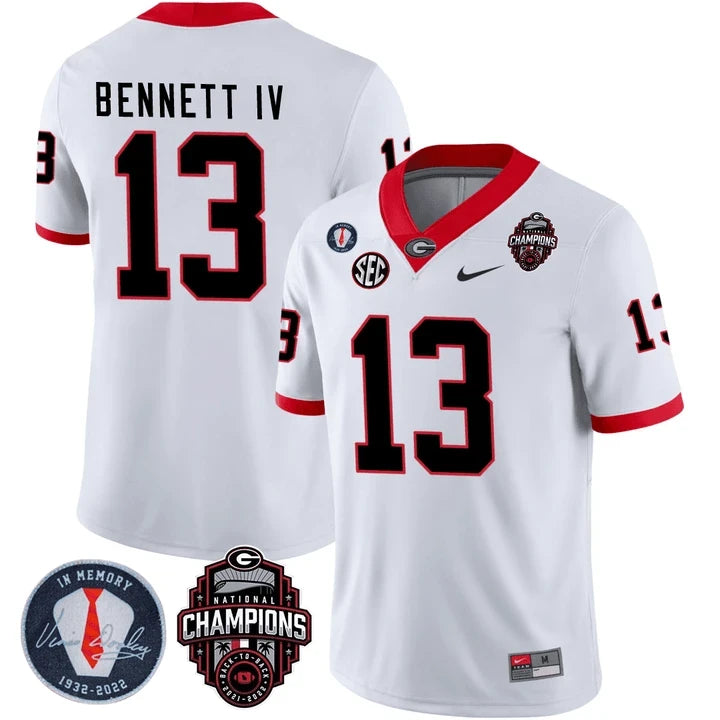 Men's Georgia Bulldogs Limited Jersey - Back To Back National Champions
