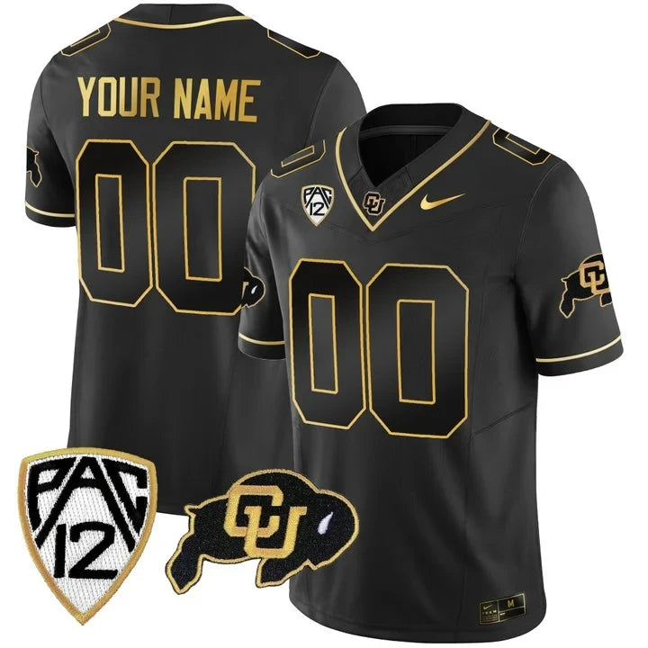Colorado Buffaloes Vapor Limited Gold Custom Jersey – All Stitched