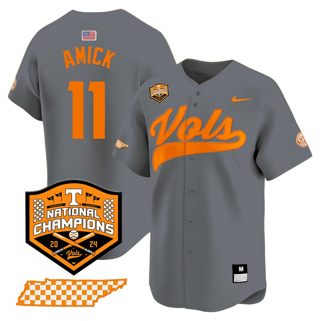 Men's Tennessee Volunteers 2024 National Champions Vapor Premier Limited Jersey - All Stitched