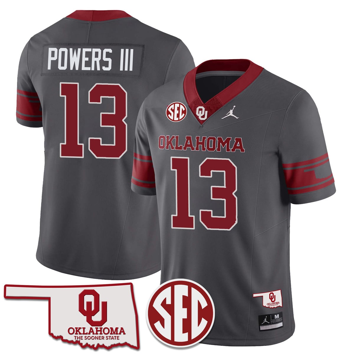 Women's Oklahoma Sooners 2024 Limited Jersey - SEC Patch - All Stitched