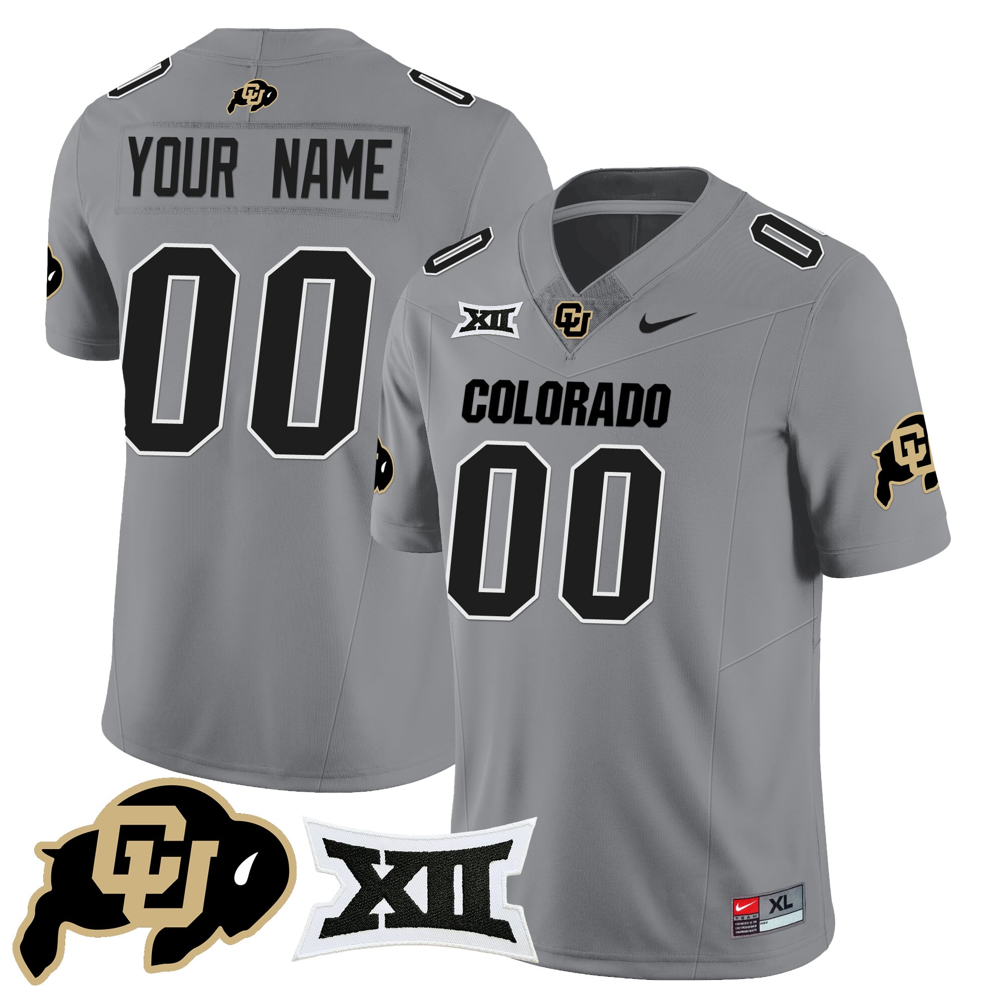 Custom Colorado Buffaloes 2024 Vapor Limited Jersey N1 - All Stitched