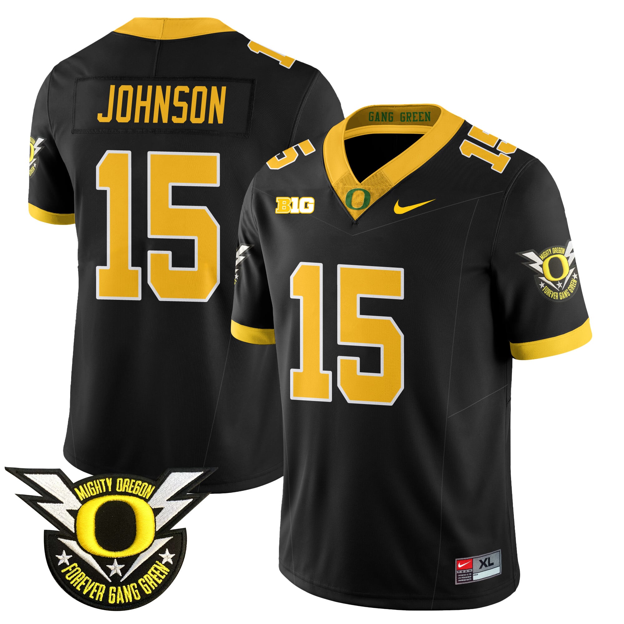 Men's Oregon Football Forever Gang Green 2024 Jersey - All Stitched