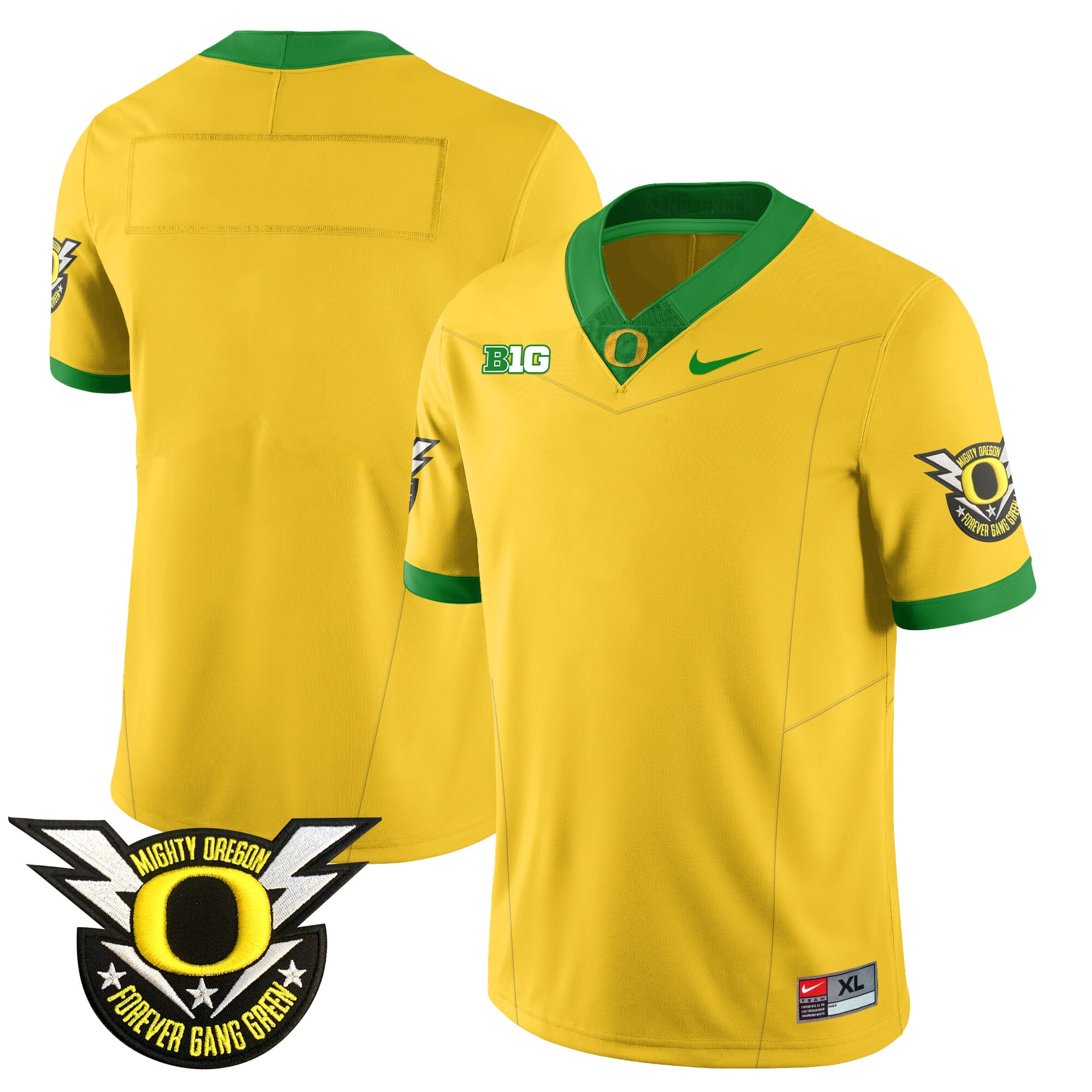 Men's Oregon Football Forever Gang Green 2024 Jersey - All Stitched