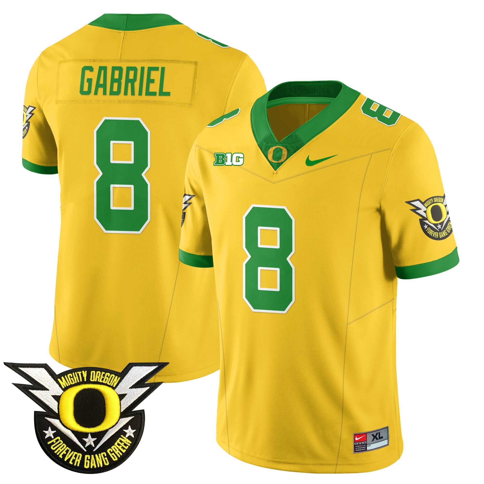 Men's Oregon Football Forever Gang Green 2024 Jersey - All Stitched