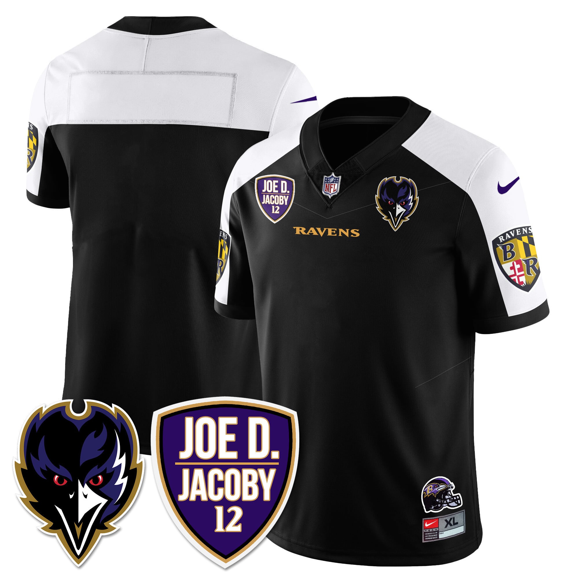 Men's Ravens Purple Rising 2024 Vapor Limited Jersey - All Stitched