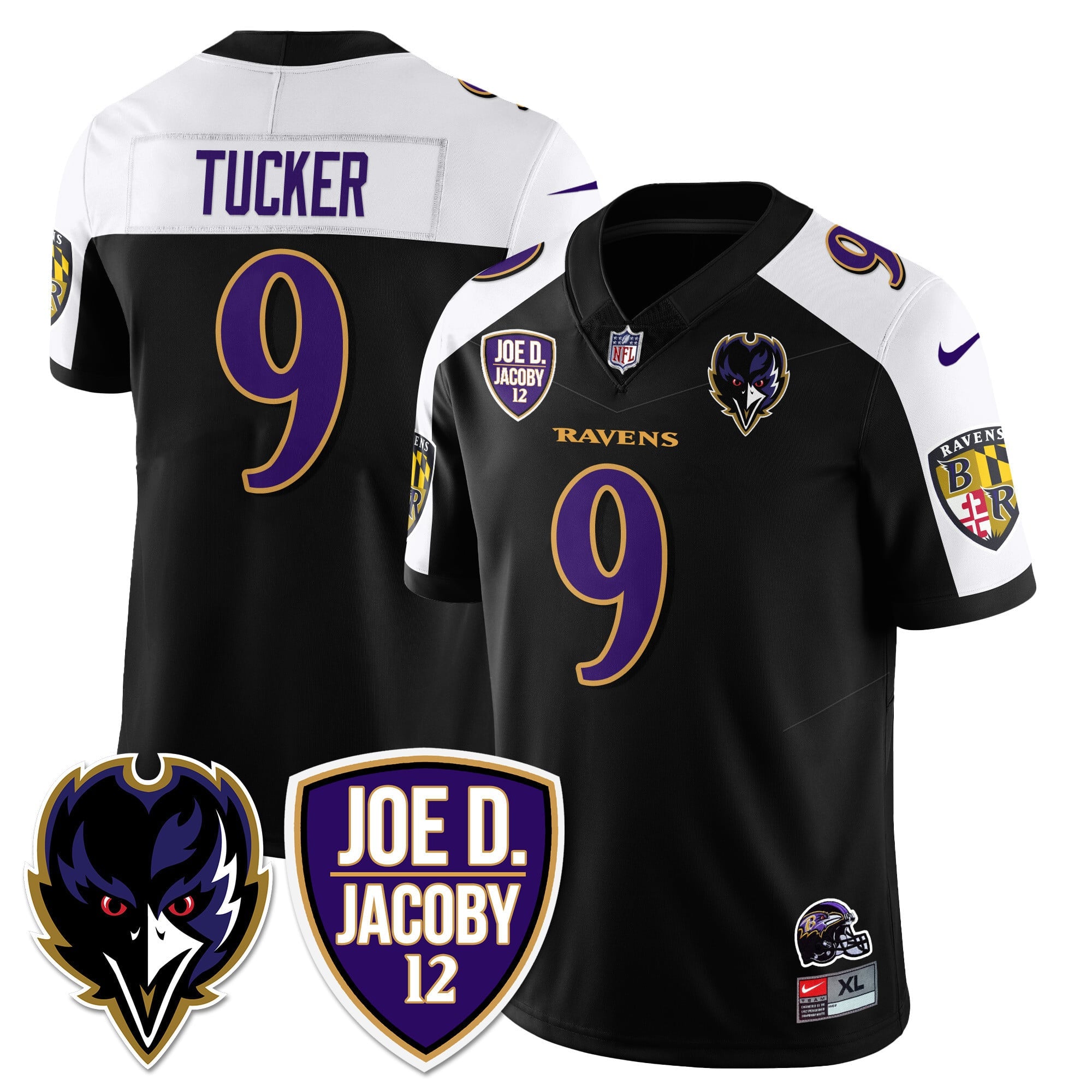 Men's Ravens Purple Rising 2024 Vapor Limited Jersey - All Stitched