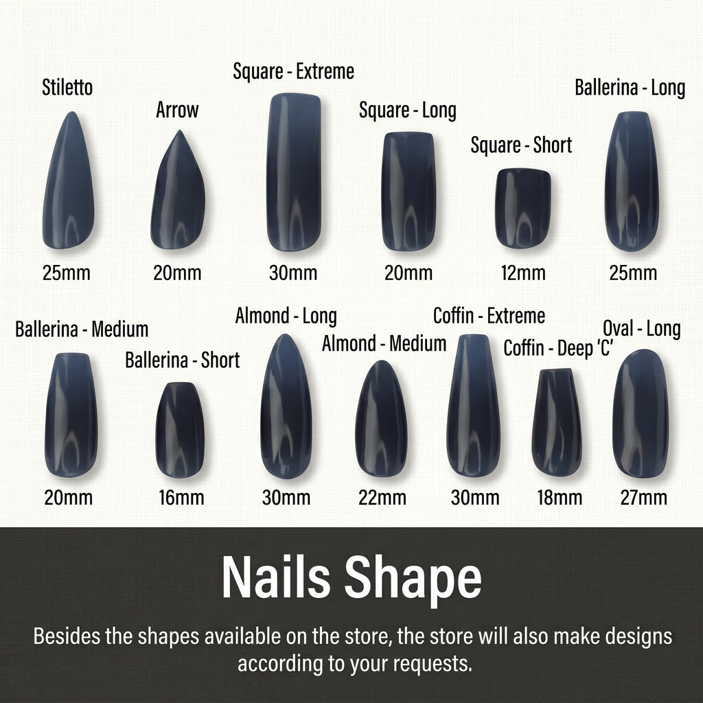 Los Angeles Chargers Handmade Press On Nails | Reusable 3D Nail Set