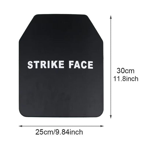 Level NIJ IIIA 10"x12" Anti Bullet Anti Stab Proof Composite Steel Plate For Tactical Safety Vest Ballistic Body Armour Board
