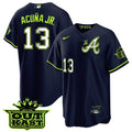 Men's Atlanta Braves Atliens The A Cool Base Jersey - All Stitched