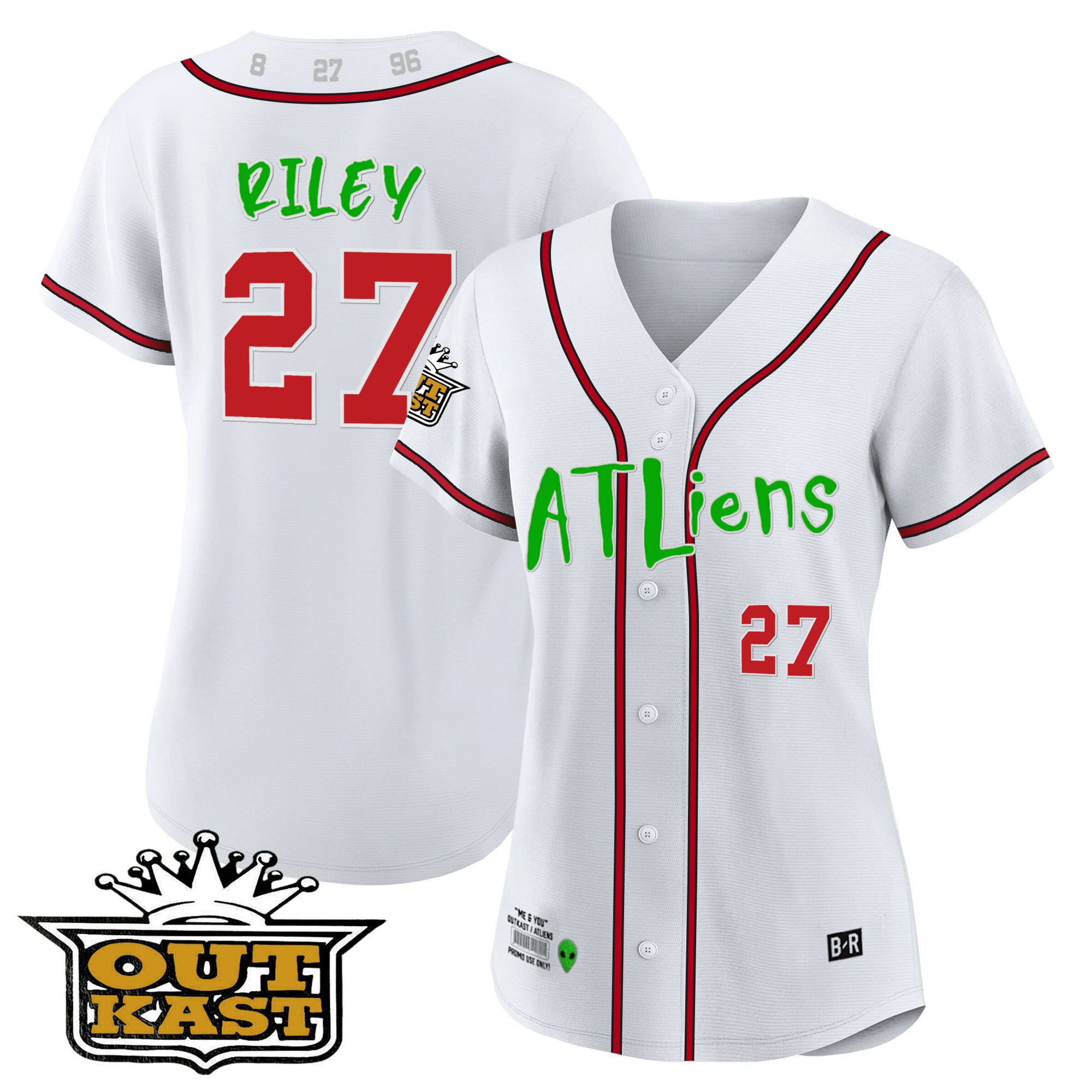 Women's Atlanta Braves Atliens Jersey - All Stitched