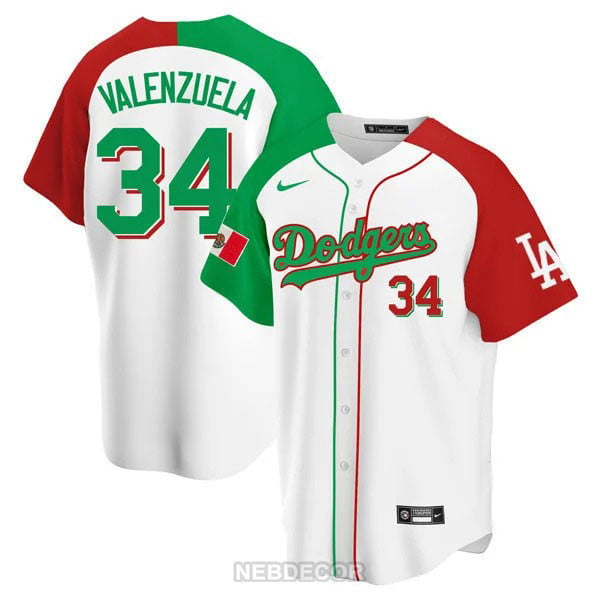 Men's Los Angeles Dodgers Mexican Heritage Jersey - All Stitched