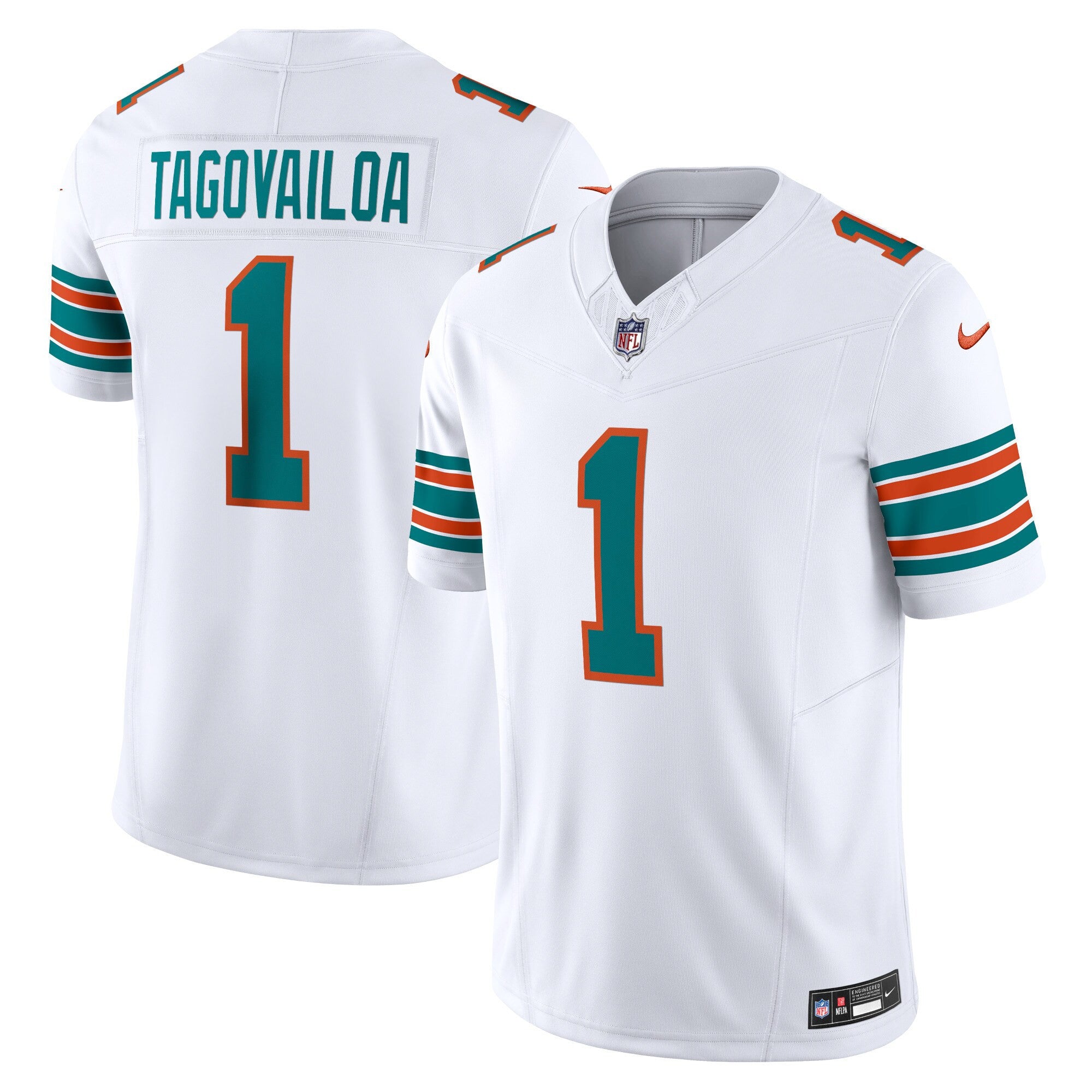 Men's Dolphins Vapor Limited Jersey - All Stitched