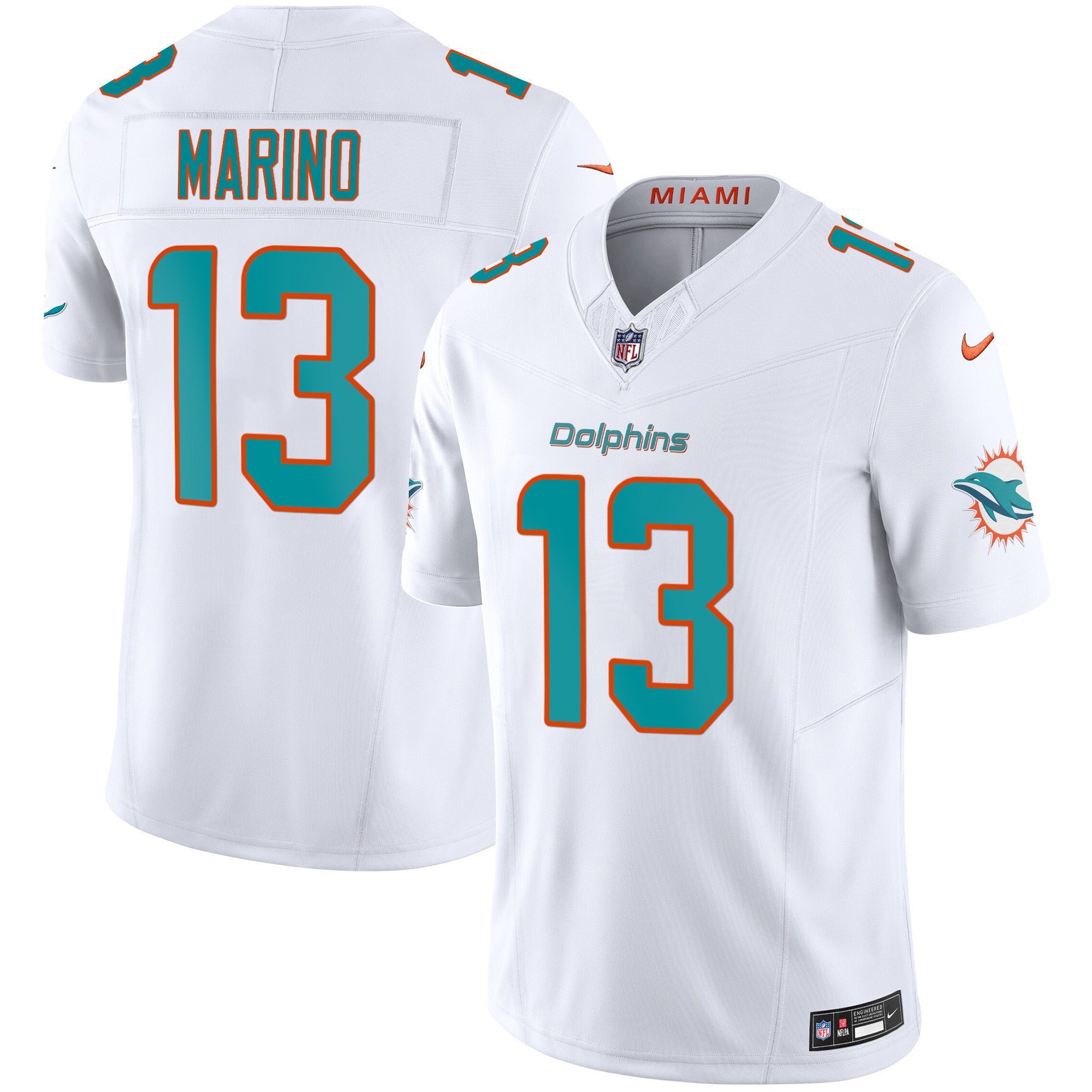 Men's Dolphins Vapor Limited Jersey - All Stitched