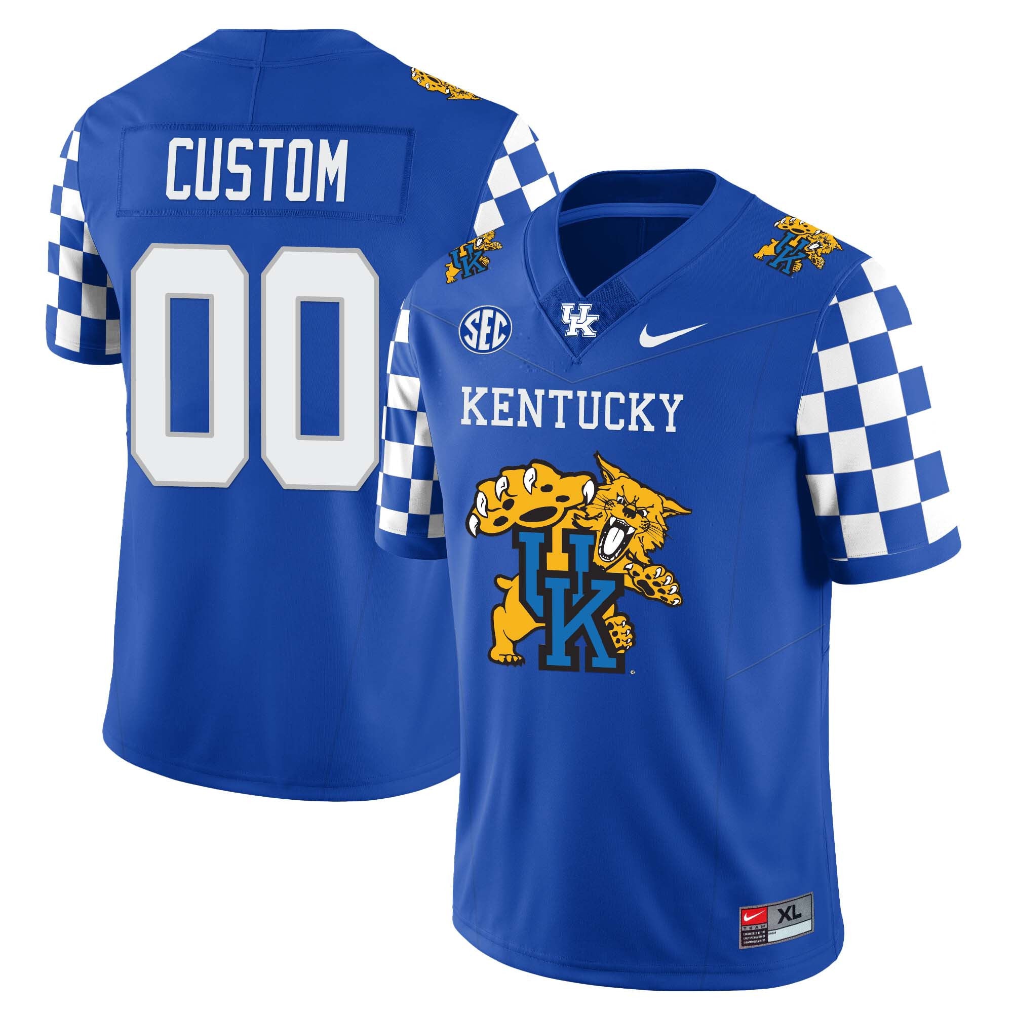 Men's Kentucky Wildcats Football Limited Custom Jersey ? Wildcats Logo