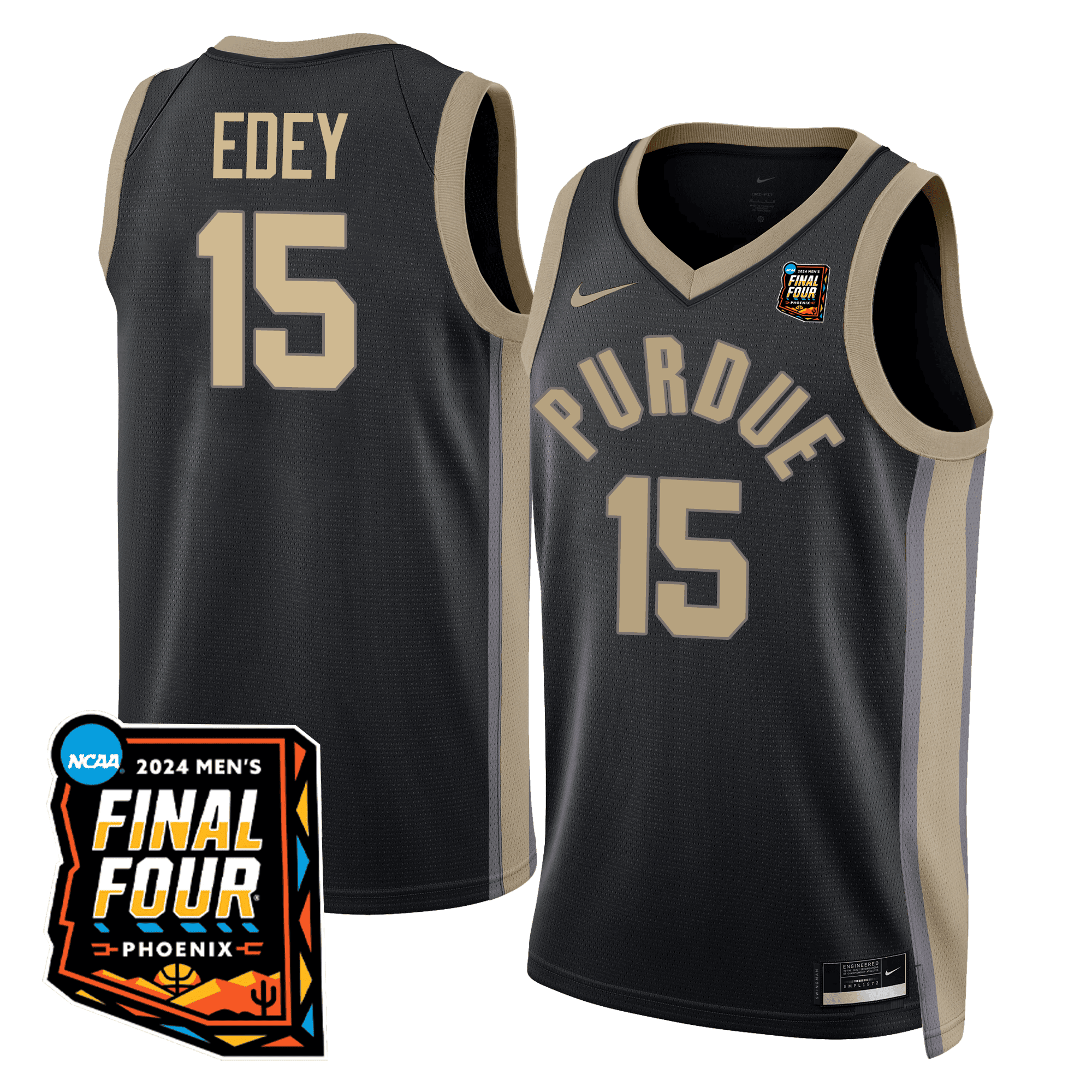 Men's Purdue Boilermakers Basketball Jersey - Final Four Patch