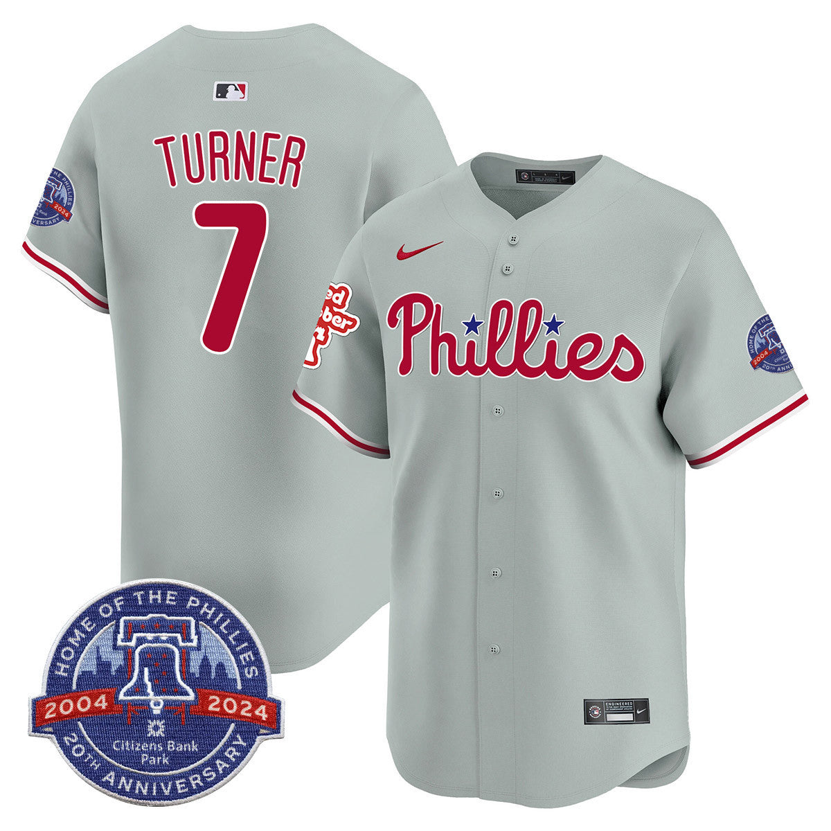 Men's Phillies Citizen Bank Park's 20Th Anniversary Jersey - All Stitched