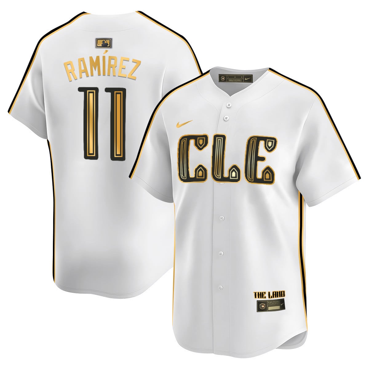 Cleveland Guardians Navy 2024 City Connect Limited Jersey TLA - Stitched