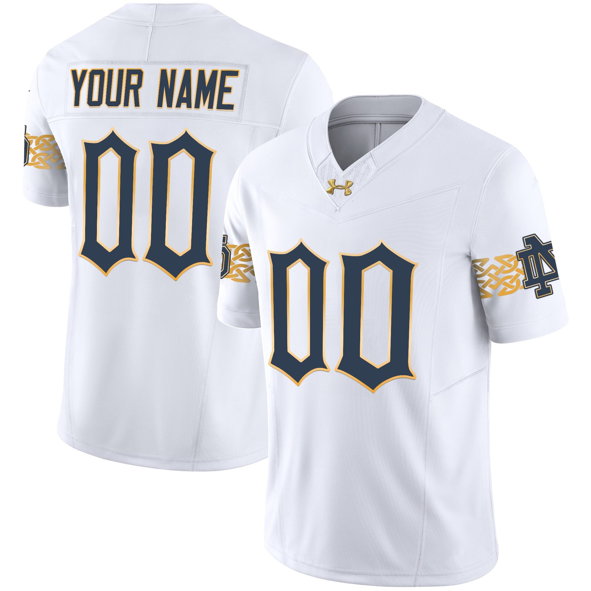 Notre Dame Fighting Irish 2024 Vapor Limited Custrom Jersey V2 - All Stitched