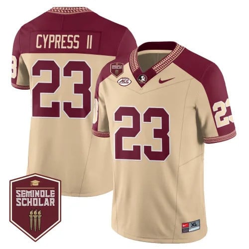 Men?s Florida State Seminoles Football Vapor Gold Jersey ? Seminole Scholar ? All Stitched