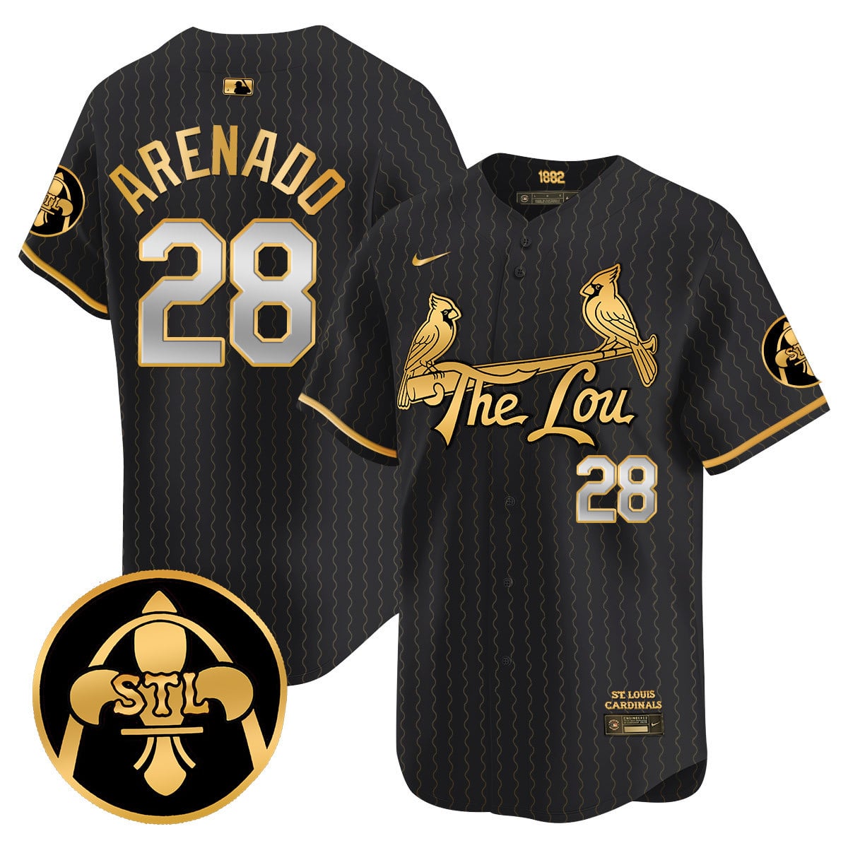 Men's St. Louis Cardinals Red 2024 City Connect Limited Jersey TLA - All Stitched