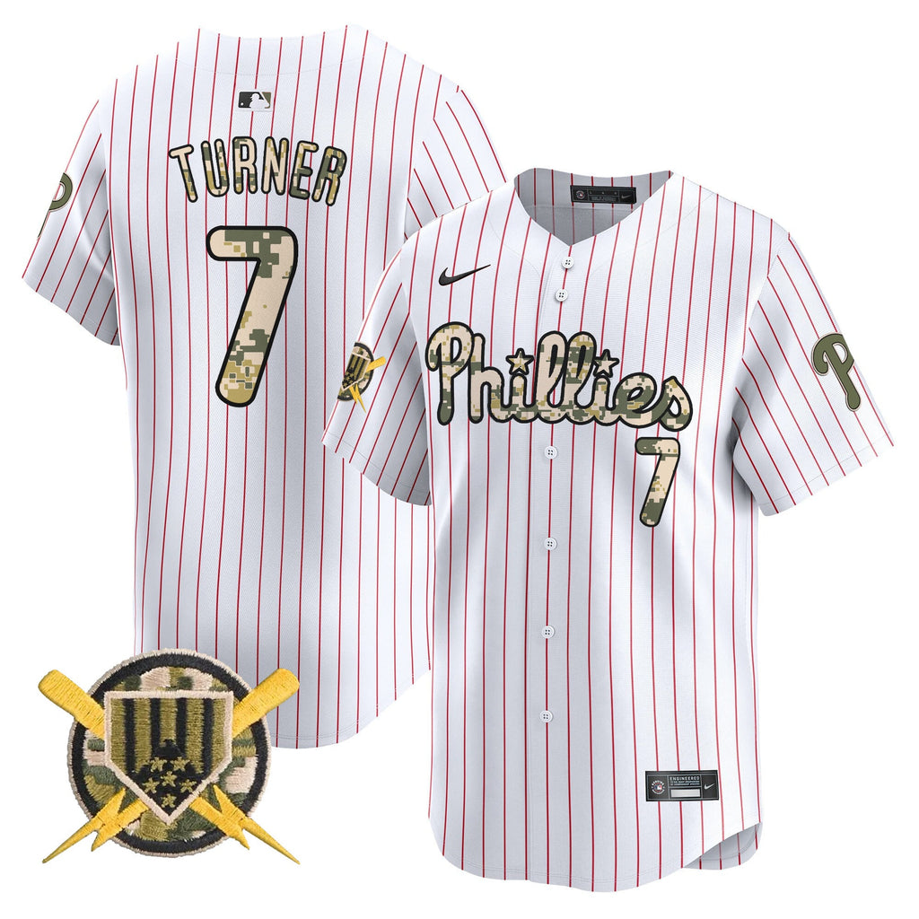 Men's Phillies Armed Forces Day Vapor Premier Limited Jersey - All Stitched