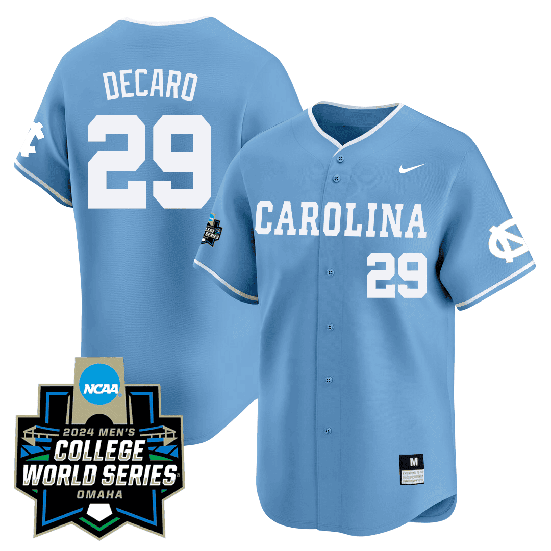 Men's North Carolina Tar Heels 2024 College World Series Patch Vapor Premier Limited Jersey - All Stitched