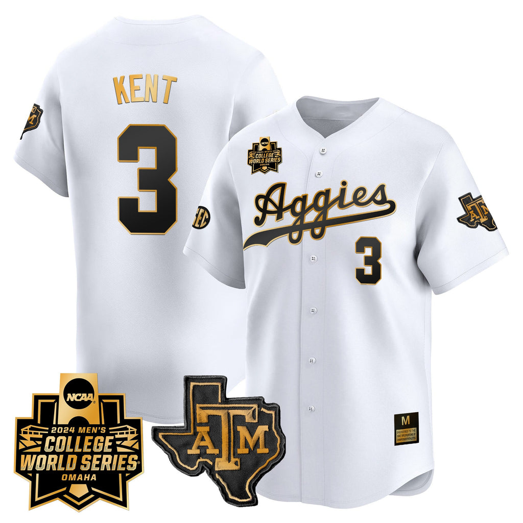Men's Texas A&M Aggies 2024 College World Series Vapor Premier Limited Jersey - All Stitched