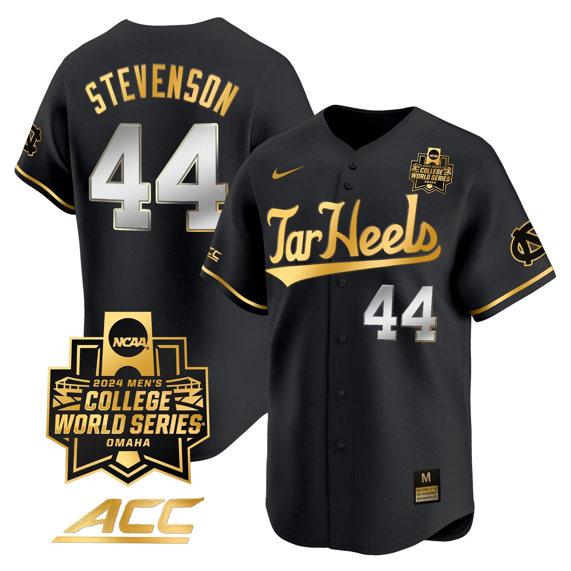 Men's North Carolina Tar Heels 2024 College World Series Vapor Premier Limited Jersey - All Stitched