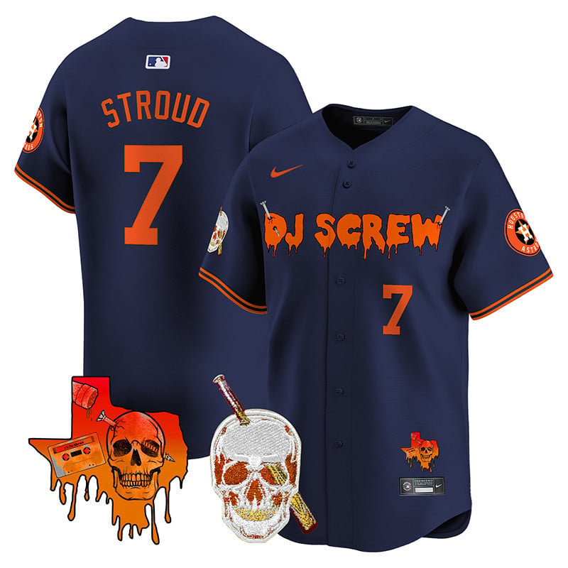 Men's Astros DJ Screw Vapor Premier Limited Jersey V2 - All Stitched