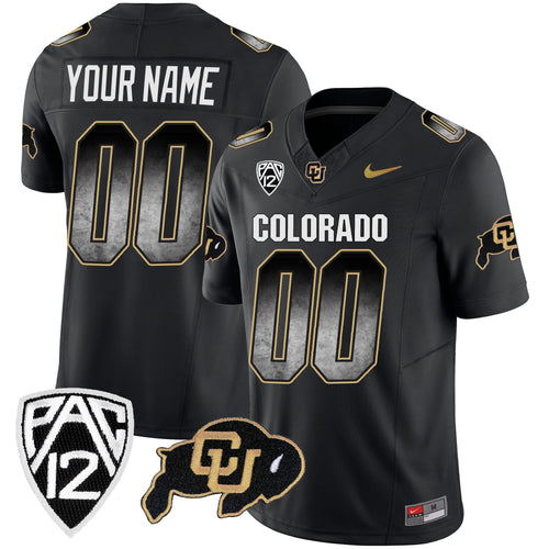 Colorado Buffaloes Arch Smoke Vapor Custom Jersey - All Stitched