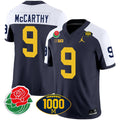 Men's Michigan Wolverines Rose Bowl & 1000 Wins Patch Vapor Jersey - All Stitched