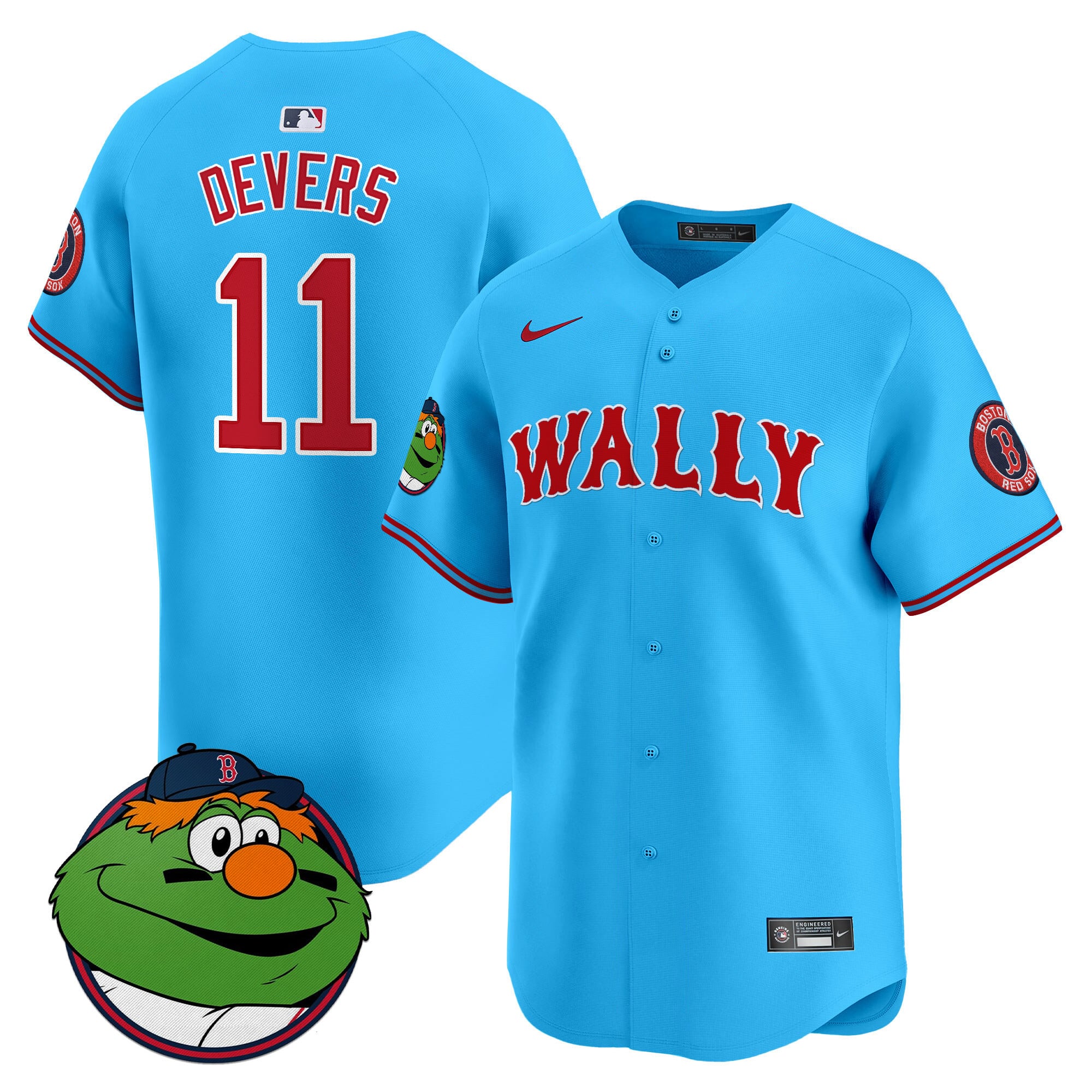 Men's Boston Red Sox Wally Vapor Premier Limited Jersey - All Stitched