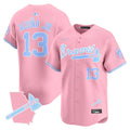 Men's Atlanta Braves Bubblegum Pink Vapor Premier Limited Jersey - All Stitched